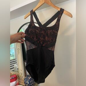 Floral mesh Bloch Leotard